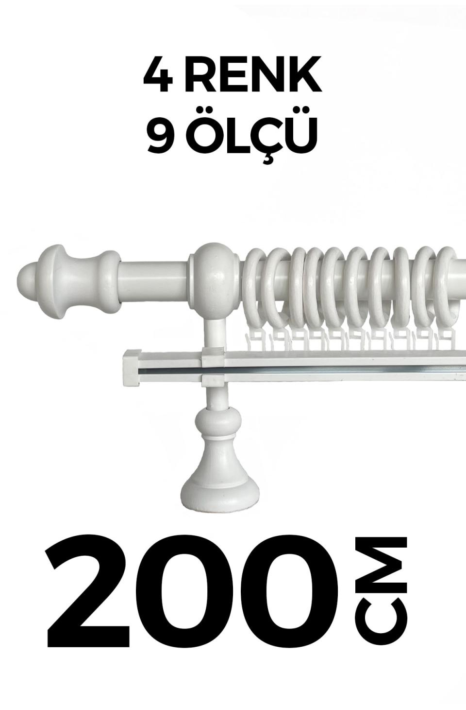 Raylı Beyaz 200